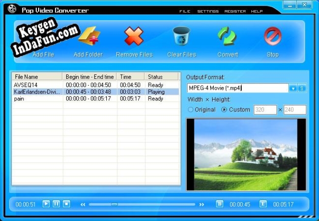 Free key for Pop Video Converter