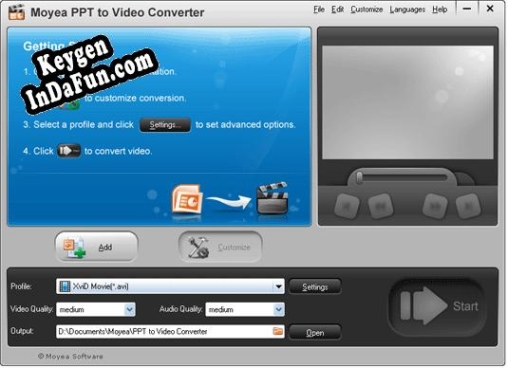 Key generator (keygen) PowerPoint to MP4 Converter