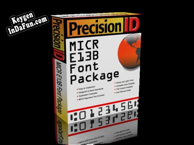 PrecisionID MICR E13B Fonts key generator