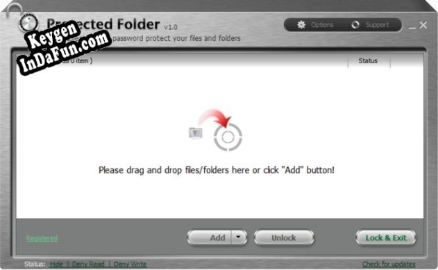 Key generator (keygen) Protected Folder