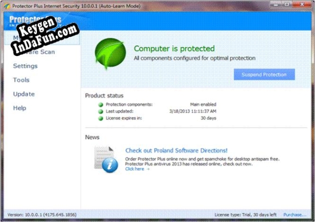 Protector Plus Internet Security activation key