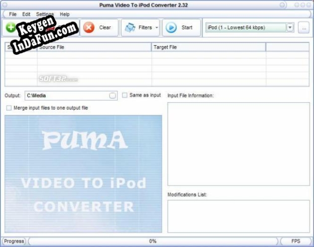 Puma Video To iPod Converter activation key