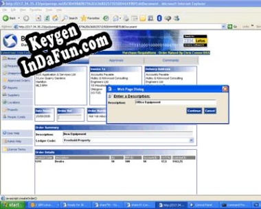 Purchase Order Tracking Per End User License key generator