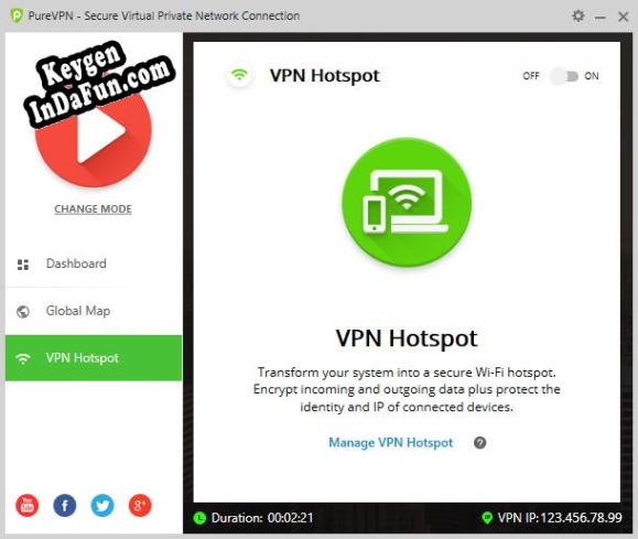 Key for PureVPN Windows VPN