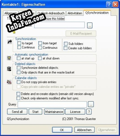 QSynchronization key generator