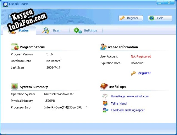 RealCare key free