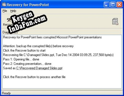 Recovery for PowerPoint activation key