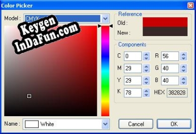 Free key for Red MiniBox Color Picker ActiveX Control