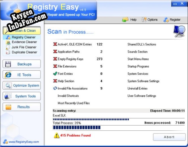 RegistryEasy key generator