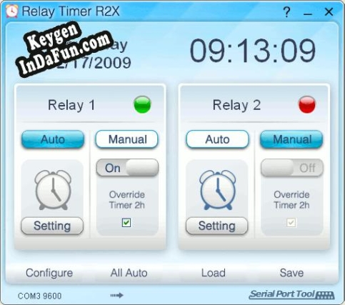 Activation key for Relay Timer R2X