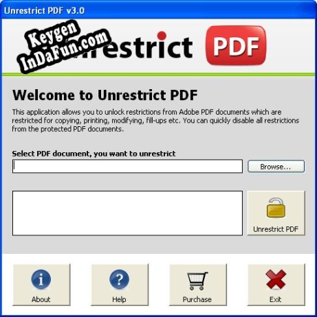 Remove PDF File Restrictions activation key