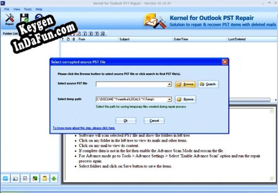 Key generator (keygen) Repair Outlook 2003