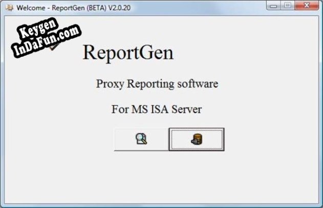 Registration key for the program ReportGen for MS ISA Server