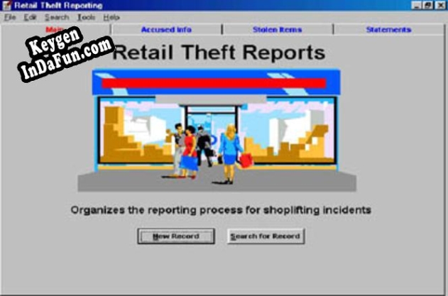 Retail Theft Report Program activation key