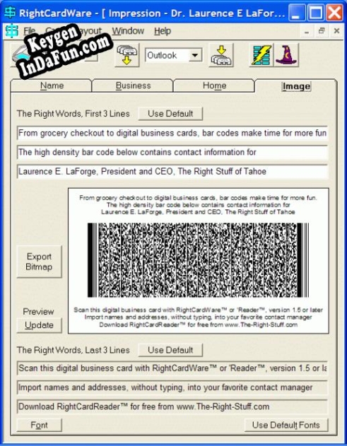Key generator for RightCardWare