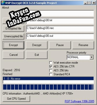 RSP Encrypt OCX key free