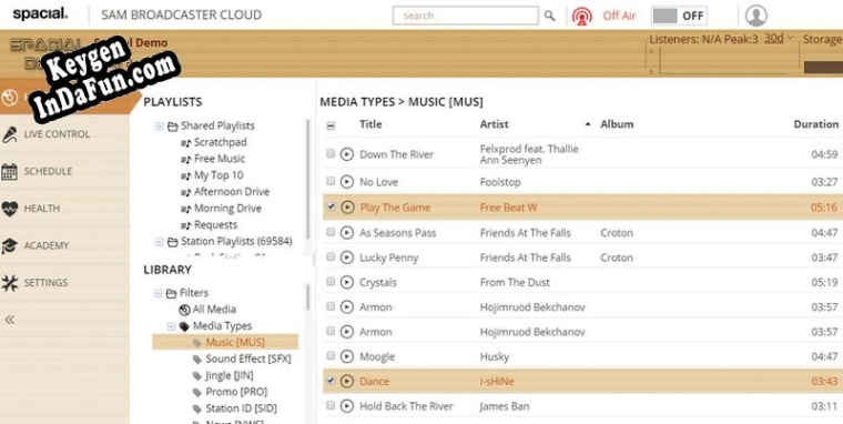 Key for SAM Broadcaster Cloud