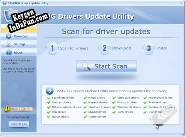 Key generator for SAMSUNG Drivers Update Utility