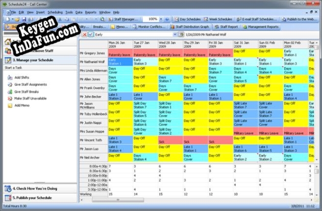 Key generator (keygen) Schedule24 - 25 Staff Edition