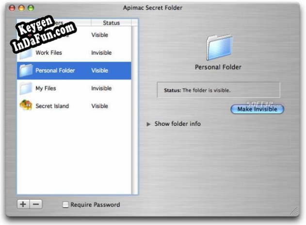 Secret Folder X serial number generator