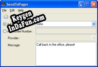 SendToPager Professional key generator