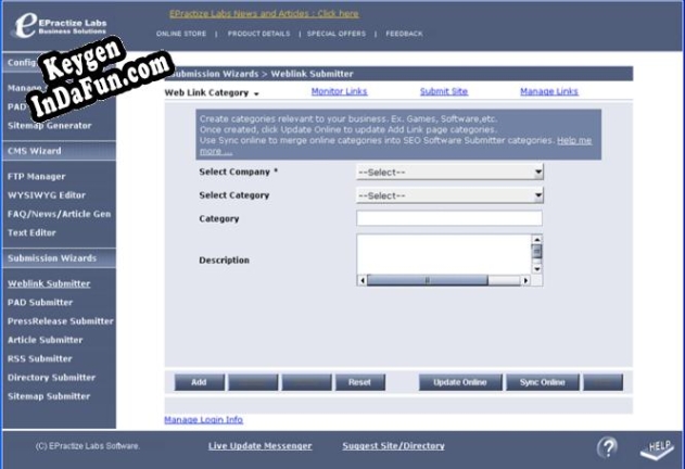 SEO Software Submitter Standard Edition Key generator