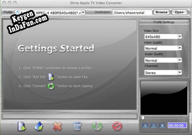 Key generator for Shine Apple TV Video Converter for Mac