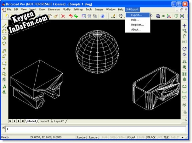 SKP Export for Bricscad Key generator