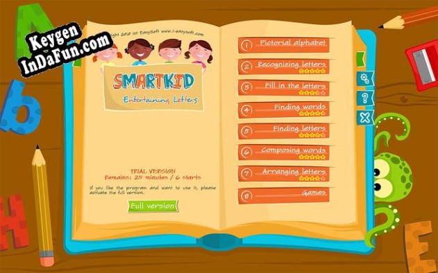 Key generator (keygen) SmartKid - Entertaining Letters