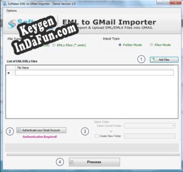 Free key for Softaken EML to GMail Importer