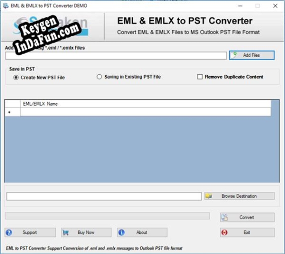 Key generator for Softaken EML to PST Converter