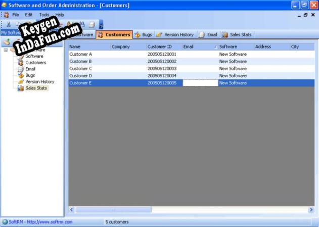 Software and Order Administration serial number generator