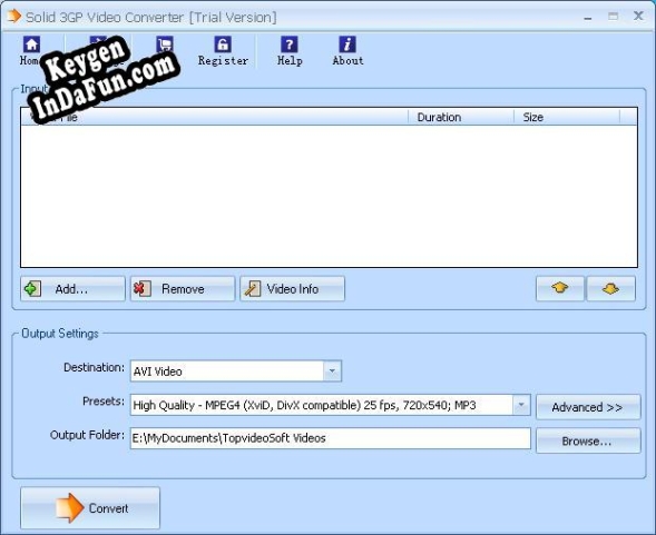 Solid 3GP to AVI Converter key free