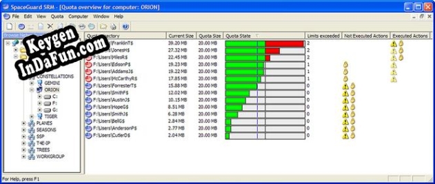 Key for SpaceGuard SRM - Disk Quotas Manager