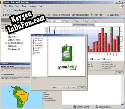Spam Bully 2.0 for Outlook 2000/2002/2003 serial number generator