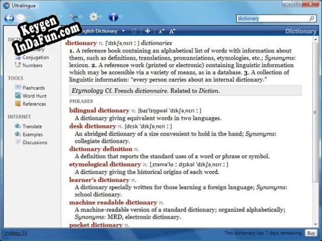 Spanish-German Dictionary by Ultralingua for Windows activation key