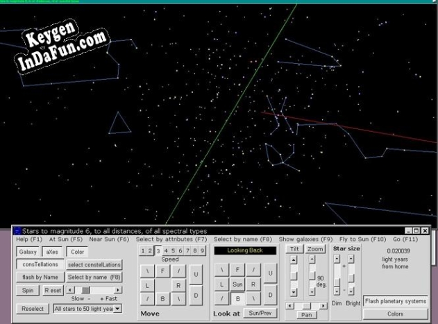 Key generator for Stars and Galaxies in 3D