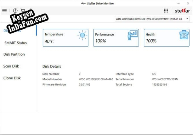 Key for Stellar Drive Monitor