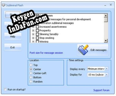 Subliminal Flash key generator