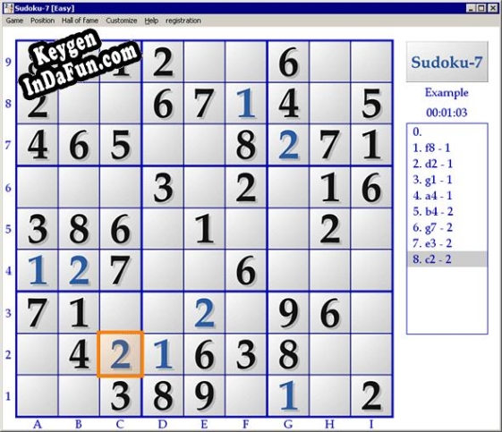 Key generator for Sudoku-7