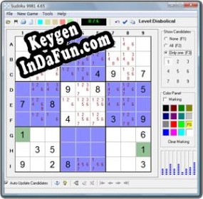 Key generator (keygen) Sudoku 9981