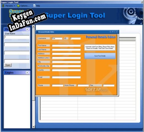 Registration key for the program Super Login Tool