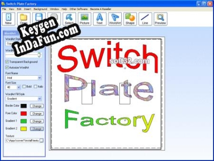 Switch Plate Factory key free