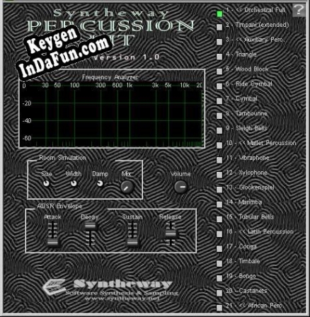 Free key for Syntheway Percussion Kit VSTi