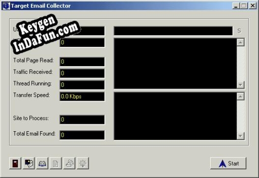 Target Email Collector key generator