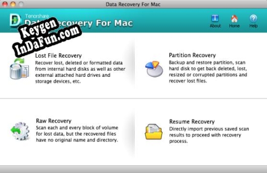 Key for Tenorshare Data Recovery for Mac
