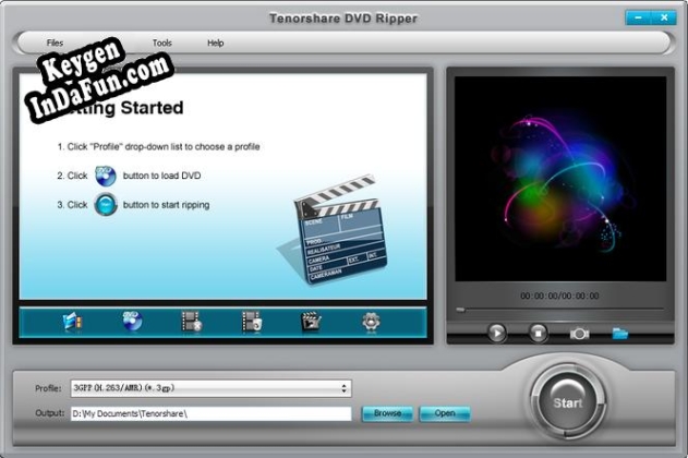 Tenorshare DVD Ripper Key generator