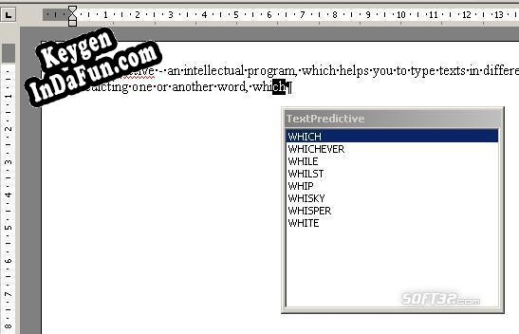 TextPredictive serial number generator
