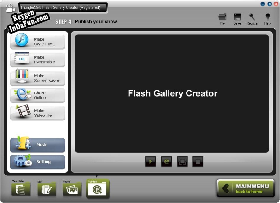 ThunderSoft Flash Gallery Creator key free