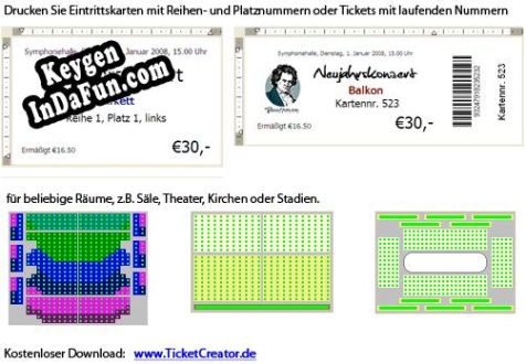 TicketCreator - Print Your Tickets Key generator